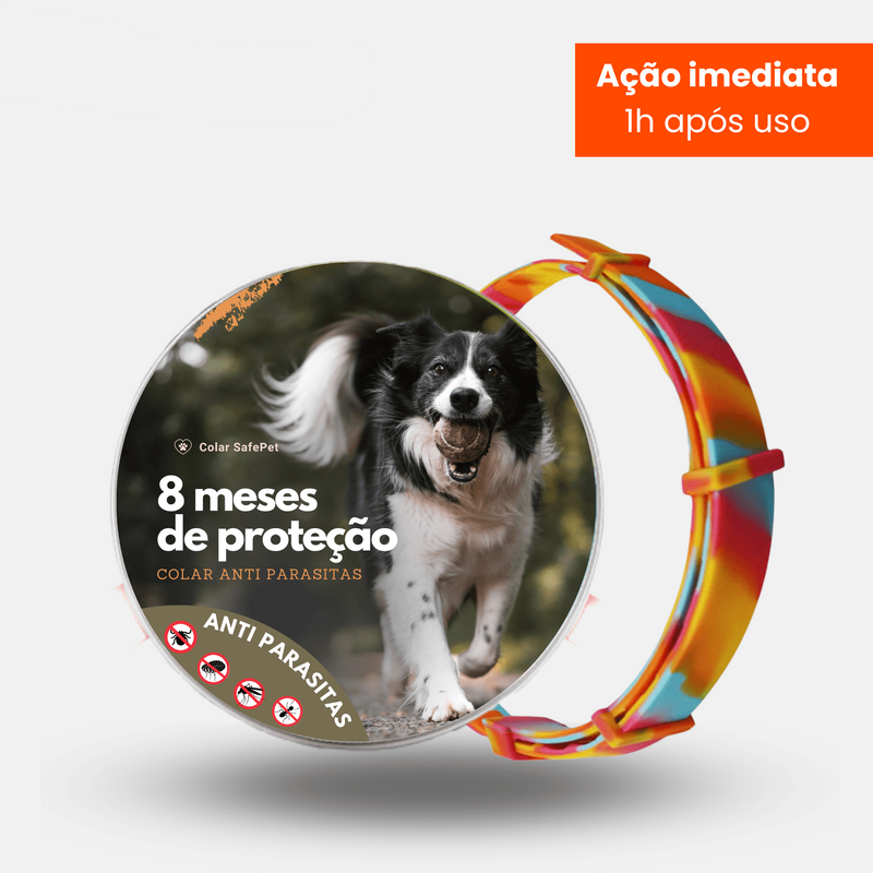 SafePet Colar Anti Pulgas e Carrapatos - Protegendo Seus Companheiros com Segurança