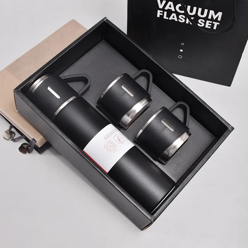 500ML garrafa térmica em aço inoxidável Gift Set