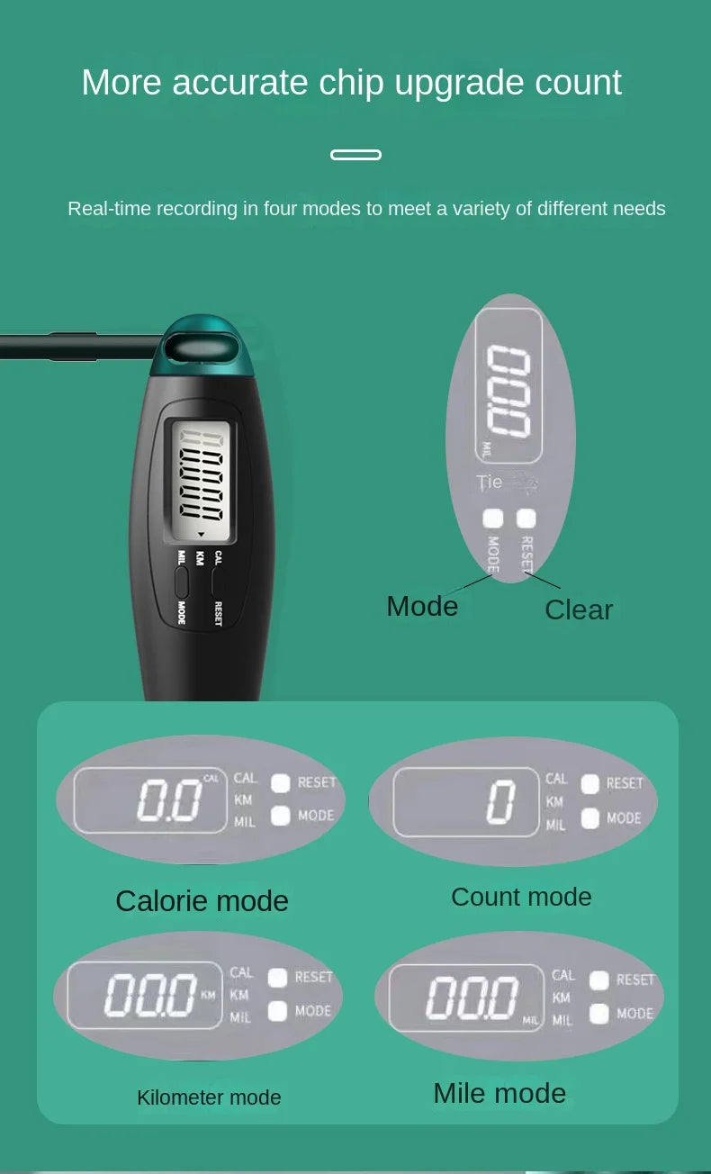 Corda de pular eletronica s fio SmartJump com tela LCD