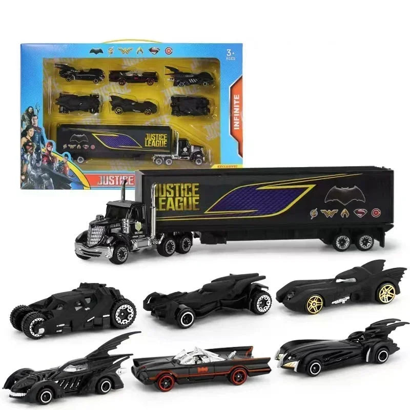 Hot Wheels  -6 - 7 peças Batmovel Suit  e Avengers