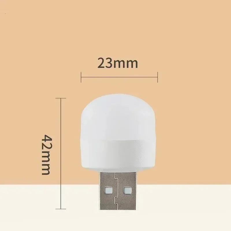 3/50pcs  Plug & Play Mini Luz Noturna LED via USB - sua solução portátil para a escuridão