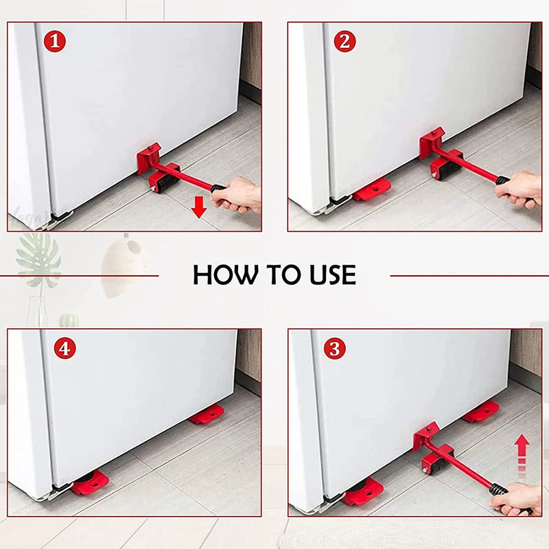 5-13 Peças - Movedor de Móveis Move Fácil: Proteja sua Coluna e Mova com Facilidade