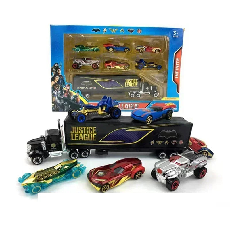 Hot Wheels  -6 - 7 peças Batmovel Suit  e Avengers