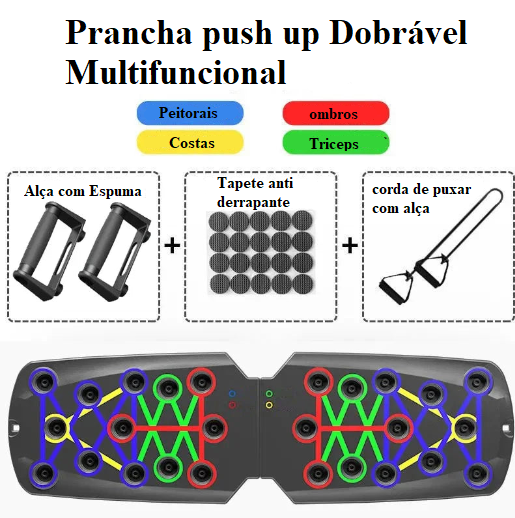 Estação de exercicio portátil multifuncional